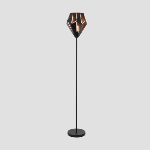 Lampadar vintage EGLO CARLTON 1 negru cupru