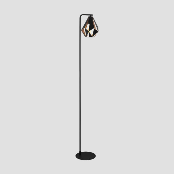 Lampadar vintage EGLO CARLTON 4 Negru cupru antichizat